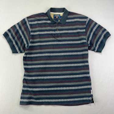 Vtg Chaps Ralph Lauren Polo Shirt Mens Xl Blue Re… - image 1