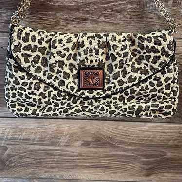 Ann Klein Leopardprint Purse - image 1