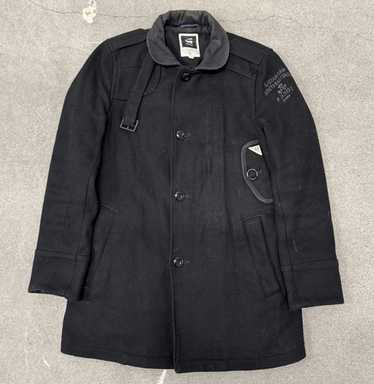 G-STAR RAW Women's Empral Wool Trench Coat, Black (Dk Black