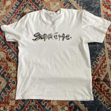 Supreme Liquid Tee ホワイト Supreme Liquid Tee White Men's - FW18 - US