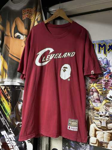 A BATHING APE x Mitchell & Ness シャツ　最終価格 BAPE x Mitchell & Ness Warriors Tee Navy Men's - FW18 - US