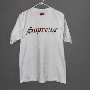Supreme Floral Logo Tee 白XL