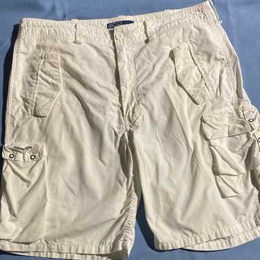 VTG Polo Ralph Lauren Shorts Mens 36 White Milita… - image 1