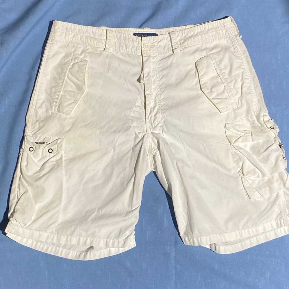 VTG Polo Ralph Lauren Shorts Mens 36 White Milita… - image 8