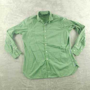 Vintage Polo Ralph Lauren Mens Button Up 16.5 Gre… - image 1