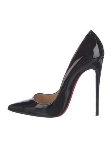 Christian Louboutin Patent Leather Pumps Black Po… - image 1