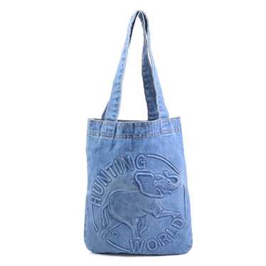 HUNTING WORLD TOTE BAG ✳︎MADE IN ITALY HUNTING WORLD Tote Bag Beige Canvas Leather Safari Today