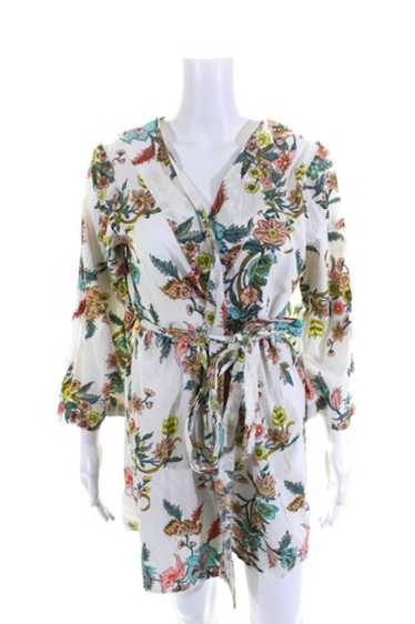 Plum Pretty Sugar Womens Long Sleeve Floral Wrap … - image 1