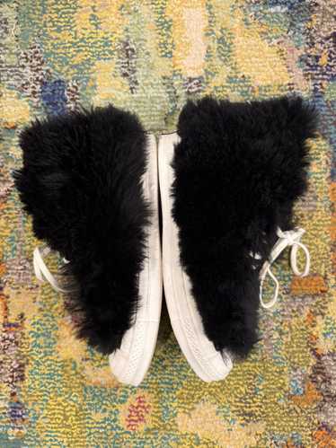 CONVERSE x AMBUSH ファー付きスニーカー Size 4 - Converse AMBUSH x Chuck 70 High Fuzzy - Black Egret