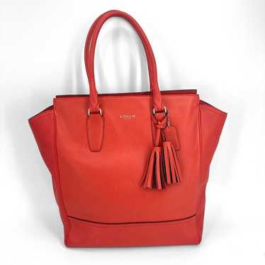 バッグ OLD COACH Large tote bag RED NWT COACH Mini Leather City Zip Tote Purse True Red 22967 | eBay