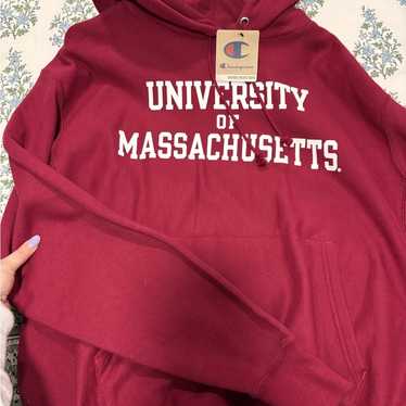 Champion Umass Amherst Hoodie Nwt