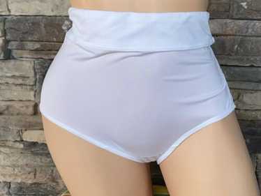 Warner’s L 7 White Brief Nylon Gusset Pantie Biki… - image 1