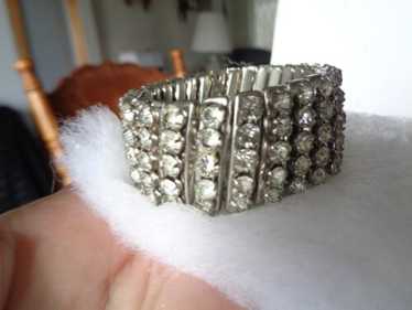 Vintage 1950's Expandable Rhinestone Bracelet, Made I… - Gem