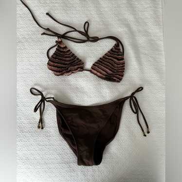 Brown String Bikini - image 1