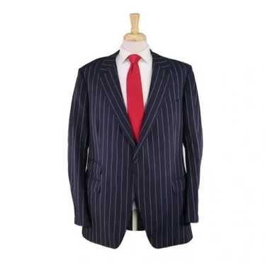 H Huntsman and Sons Savile Row Bespoke Jacket Navy blue Sz