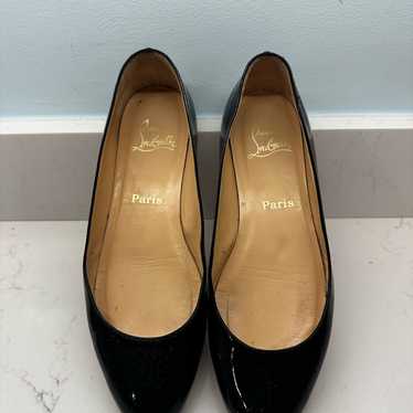 Christian Louboutin Black Patent Leather Flats - image 1