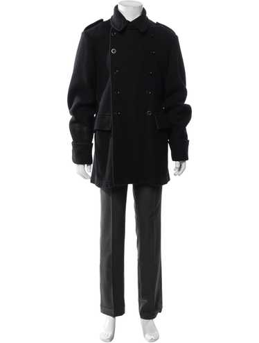 00's PAZZO ウール フードコート PRADA SPORT MIUMIU Prada/プラダ｜エンブロイダード ウール ブレンド コート