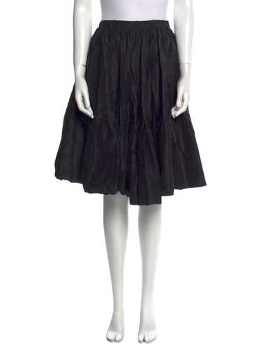 MY0738▲miumiu▲ミウミウ シルクスカート Silk イタリア製 36 MIU MIU Recycled silk pleated skirt Grigio (MiuMiu/スカート