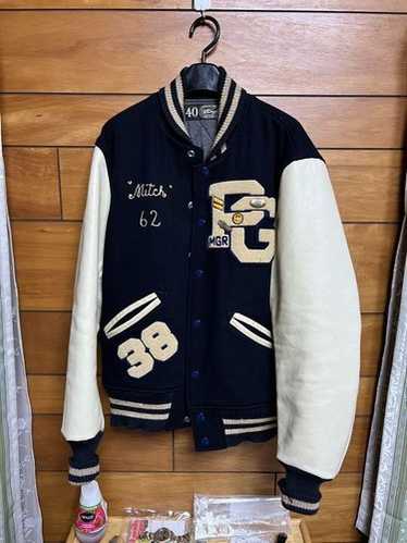 ジャケット・アウター 80s usmade Sleeve leather stadium jumper Whitesville sleeve leather stadium - Gem