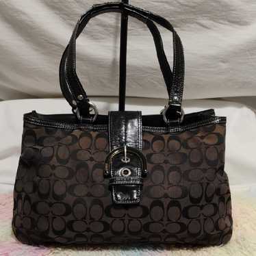 未使用級 希少品 黒 vintage coach old porch SUEDE 未使用級 希少品 黒 vintage coach old porch SUEDE