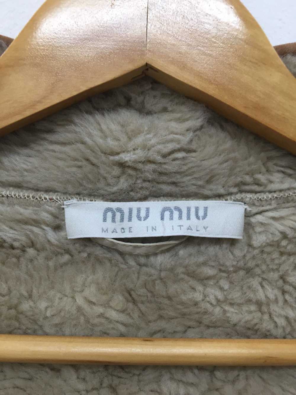 Miu Miu × Prada AW99 Miu Miu Sherpa Backpack Jack… - image 10