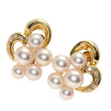 パール ダングルピアスK18 yellow gold Akoya pearl Tasaki earring akoya pearl - Gem