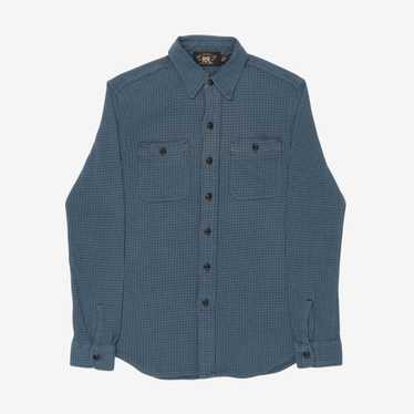 トップス Double RL Check Work Shirt Indigo Checked Double-Faced Workshirt