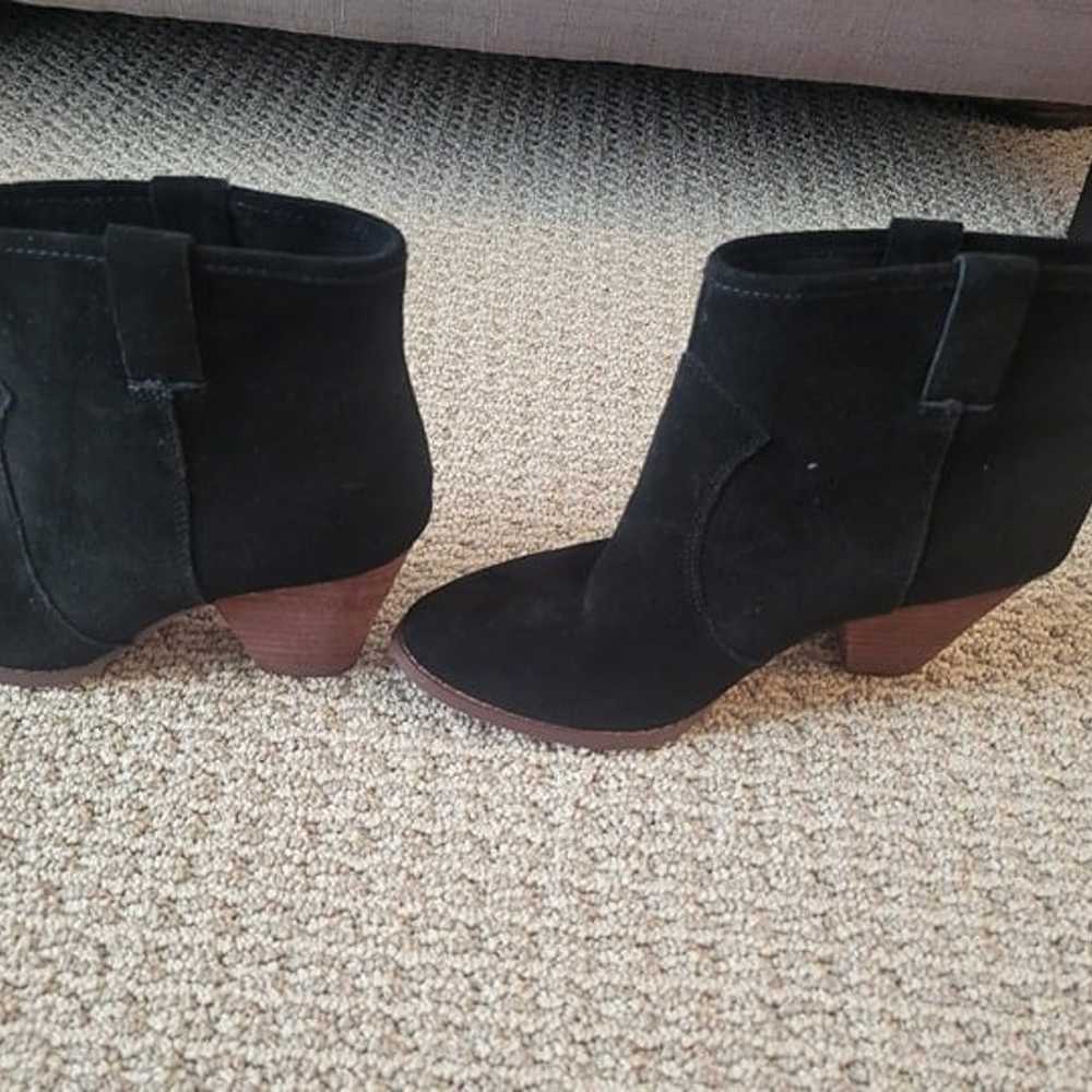 Splendid Suede Black Ankle Booties - image 4