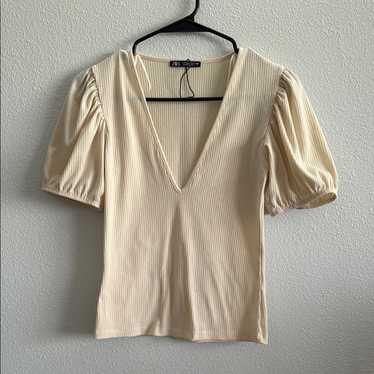 Zara top small puff - Gem