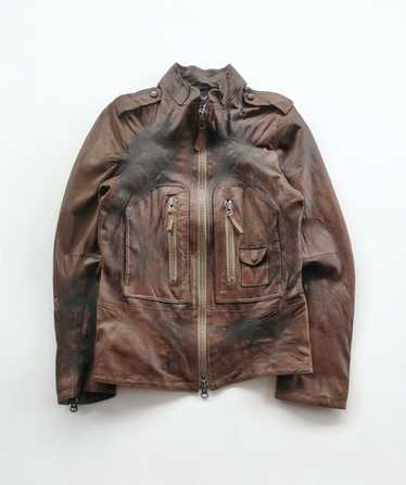 14th addiction leather jacket - Gem