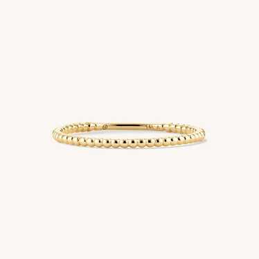 14k Gold Sculpture Ring - Bold & Stackable Statement Band