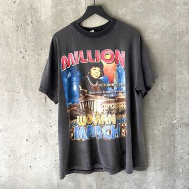 Vintage 90's Million Woman March Rap Tee Hip Hop T Shirt L