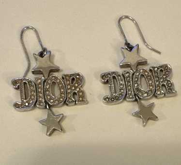 【Dior】CD STAR RHINESTONES EARRING ラインストーン ピアス Christian Dior Crystal Star CD Long Drop Earrings – Coco