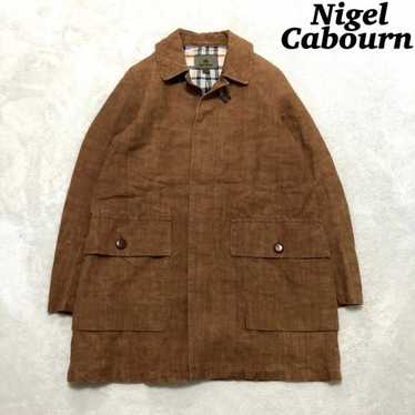 Nigel Cabourn-motorcycle linen jacket, navy Men Size L Used