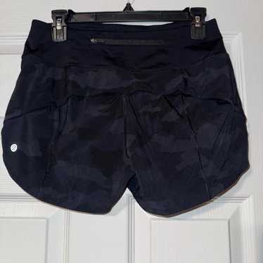 Lululemon Speed Up Black Camouflage Shorts - image 1