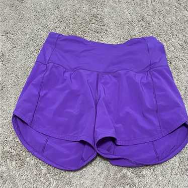 Lululemon Atomic Purple Speed Up Shorts - image 1