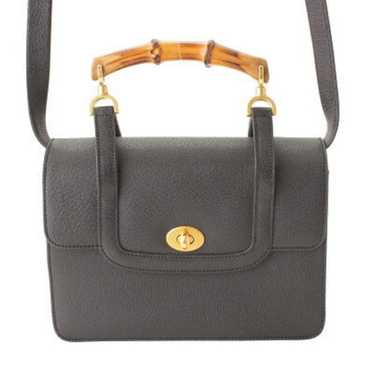 Bamboo handle flap bag／ブラックデニム Gucci Bamboo Tote Black Bags & Handbags for Women for sale
