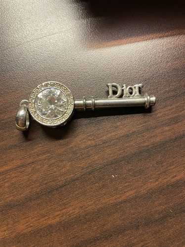ビンテージChristian Dior キーホルダー Christian Dior Star Key Chain Ring Charm Leather Silver 2024