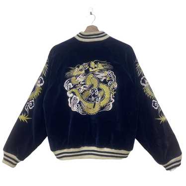 ジャケット・アウター 50s souvenir jacket velveteen Kapital Velveteen Bone Embroidery Souvenir Jacket - RADPRESENT