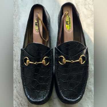 靴 90s Gucci Horsebit Loafers Black Leather Foldable Slim Horsebit Loafer | GUCCI® US