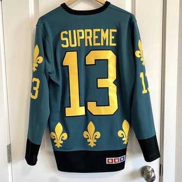 Tシャツ・カットソー Supreme 2013 FW Fleur De Lis Hockey Top Teal size L Supreme 2013 FW Fleur De Lis Hockey Top Teal size L Tシャツ
