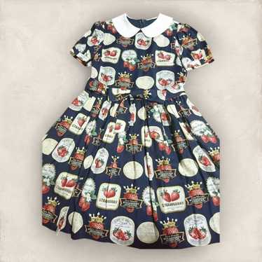 ワンピース Jane marple StrawberryThief garden dress Strawberry Label Square Neck JSK by Jane Marple
