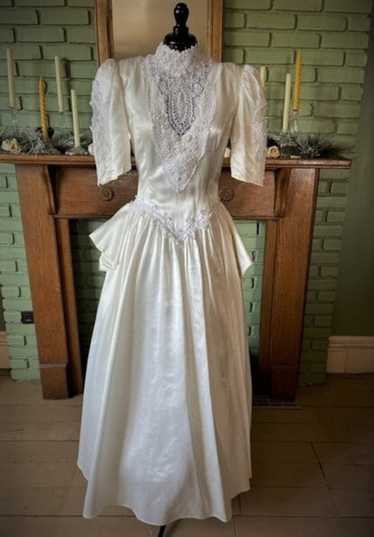 gunnesax Jessica Mcclintock ウエディングドレス VINTAGE 1980S GUNNE SAX 5/6 XS JESSICA MCCLINTOCK FORMAL