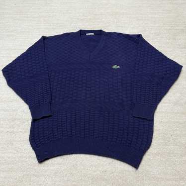 12M604◯ 80s CHEMISE LACOSTE ケーブルニット セーター 12M604◯ 80s CHEMISE LACOSTE ケーブルニット セーター