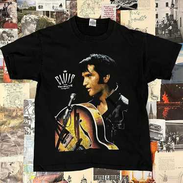 vintage 90s ELVIS PRESLEY T-Shirt LARGE rock king con… - Gem