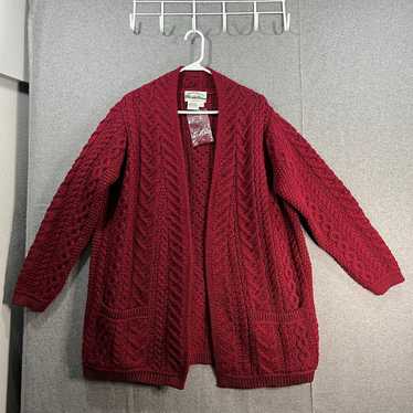 Aran Craft Petite Merino Wool Open Front Cardigan… - image 1