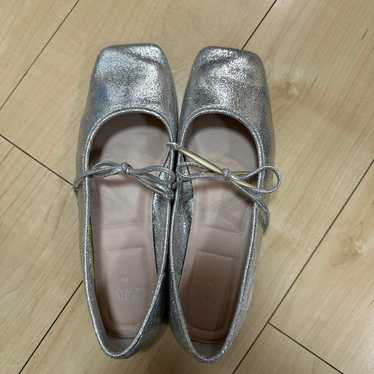 ZARA Silver Flats for Women | Mercari