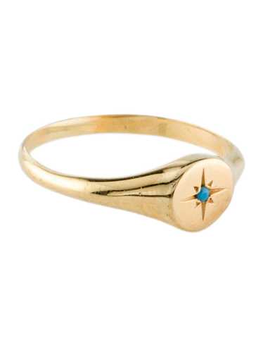 Ring 18K Yellow Gold & Resin - image 1