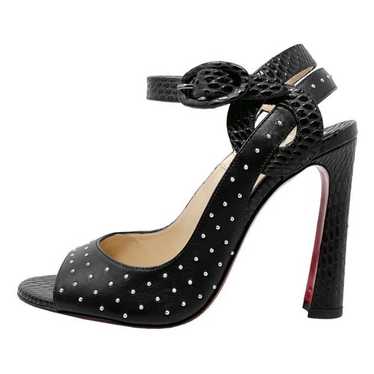 Christian Louboutin Loopinga Studded Embossed Lea… - image 1