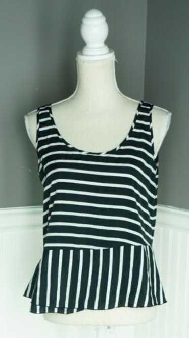 GAP Tank Top Shirt Women's Size M Sleeveless Stri… - image 1